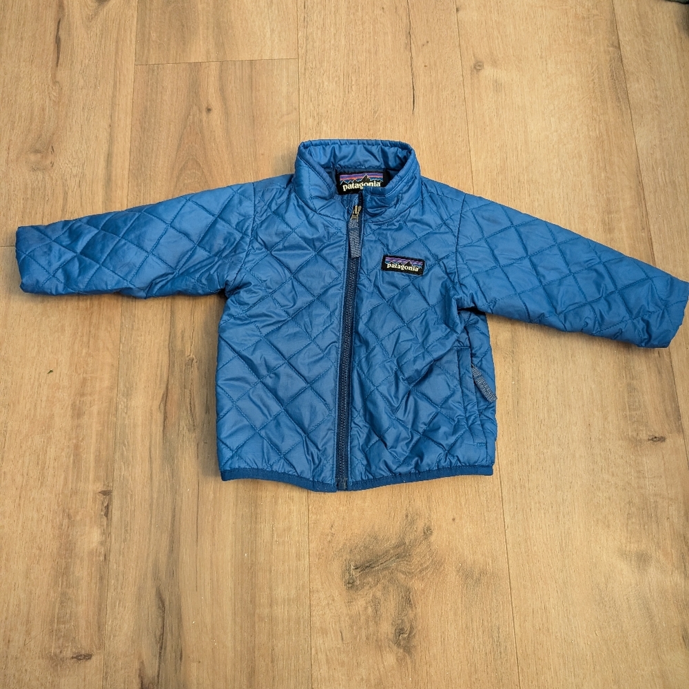 Patagonia Blue Nano Puff Jacket Sz 6-12M